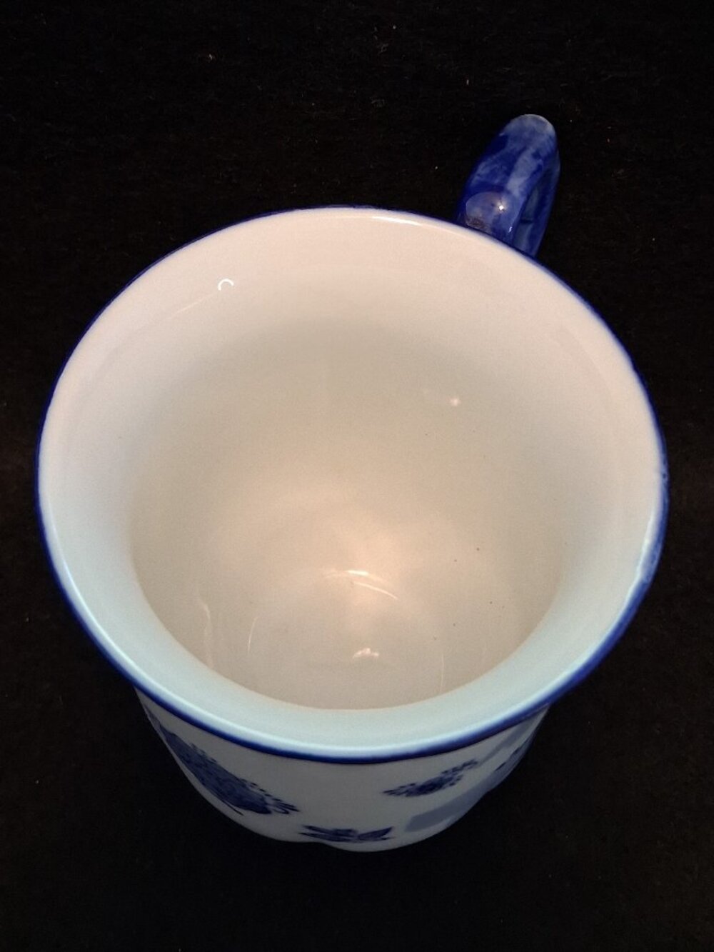 Vintage 1970/80s Royal Twickel Holland Handpainted Delft B&W Windmill Footed Cup - Picture 5 of 7